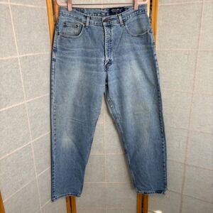 Eddie Bauer Vintage 90s High Waisted Mom‎ Jeans Light Wash Blue Womens Petite 12